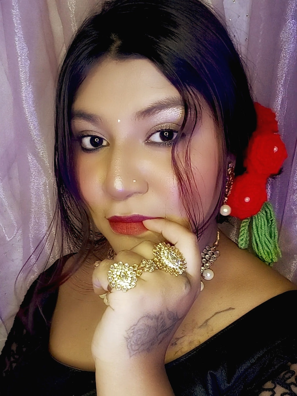 Red Rose Gajra